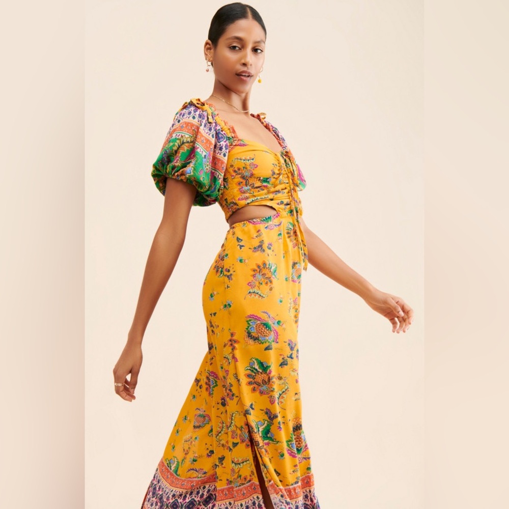 FREE PEOPLE Bali Citrus Skies One-Piece - Picture 3 of 10